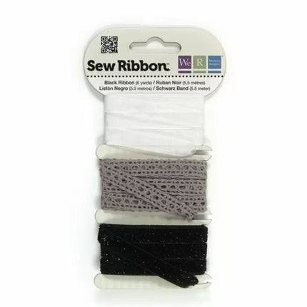 We R Memory Keepers • Rubans Sew Ribbon 5,5m Noir