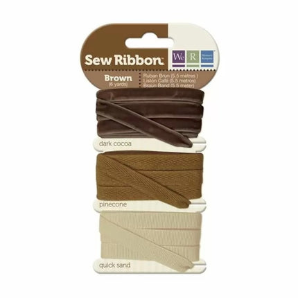 We R Memory Keepers • Rubans Sew Ribbon 5,5m Marron