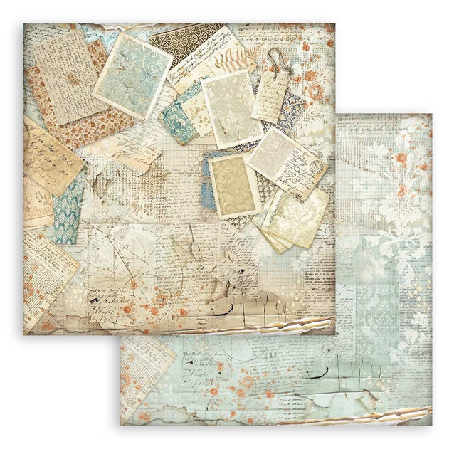 Papier de scrapbooking double face - motif Alterego