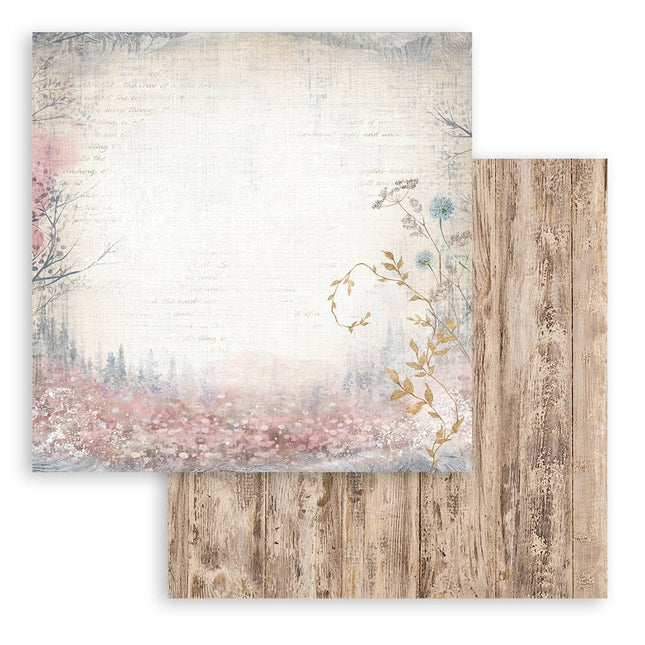 Papier de scrapbooking recto verso - Create Happiness Dewdrops wood