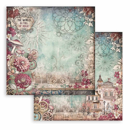 Papier de scrapbooking double face - maison Master of Magic