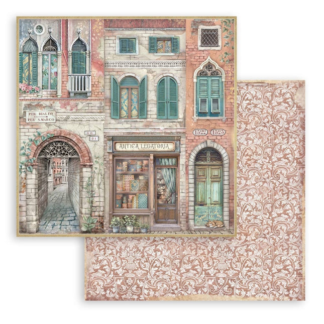Papier de scrapbooking double face - Venice City of Art Antica Legatoria