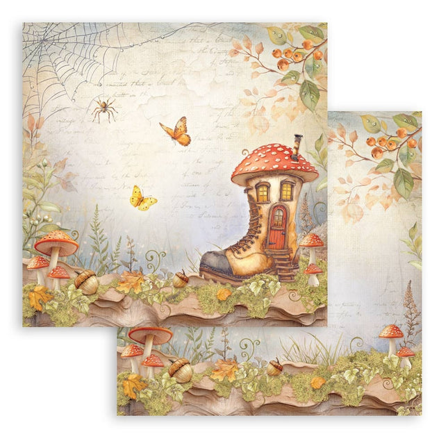Dubbelzijdig Scrapbook Papier - Whispering woods boot's House