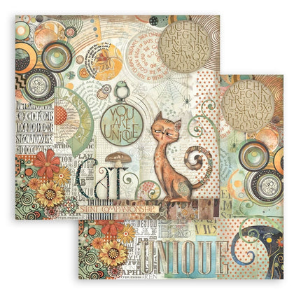 Dubbelzijdig Scrapbook Papier - Furry Friends You are unique cat