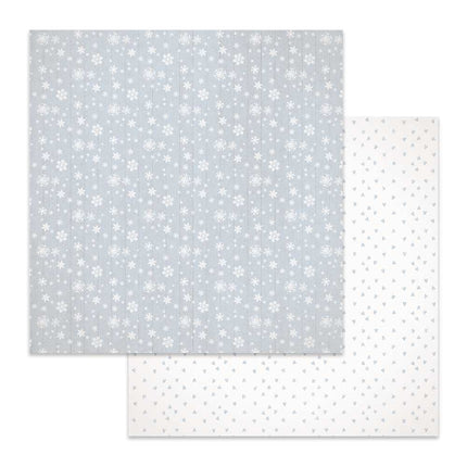 Papier recto verso Texture flocons de neige