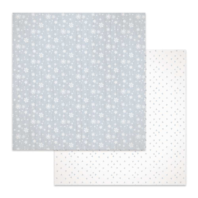 Papier recto verso Texture flocons de neige