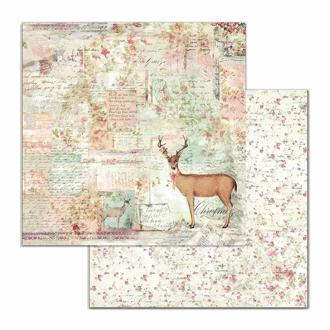 Papier double face Cerf
