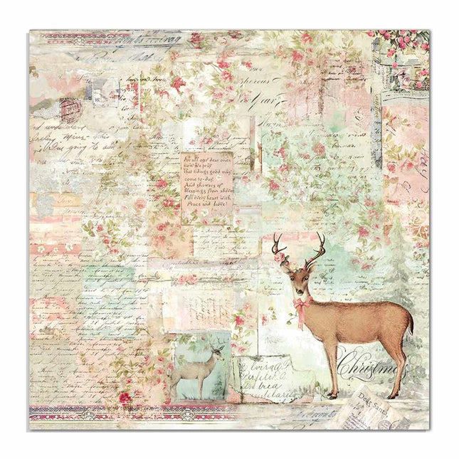 Papier double face Cerf