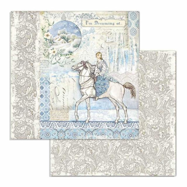 Papier recto verso Cheval