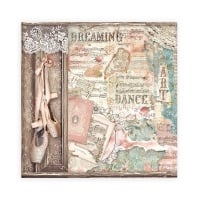 Papier de scrapbooking double face - Passion chaussures de ballet