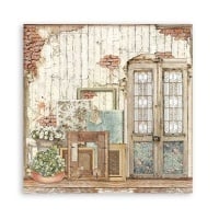 Papier de scrapbooking double face - Porte
