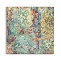 Papier de scrapbooking double face - Porte