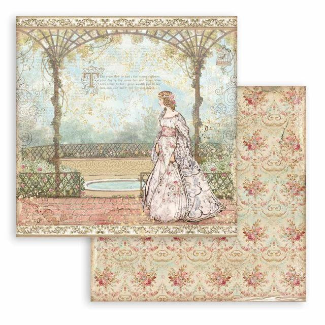 Papier de scrapbooking double face - Princesse Belle au bois dormant