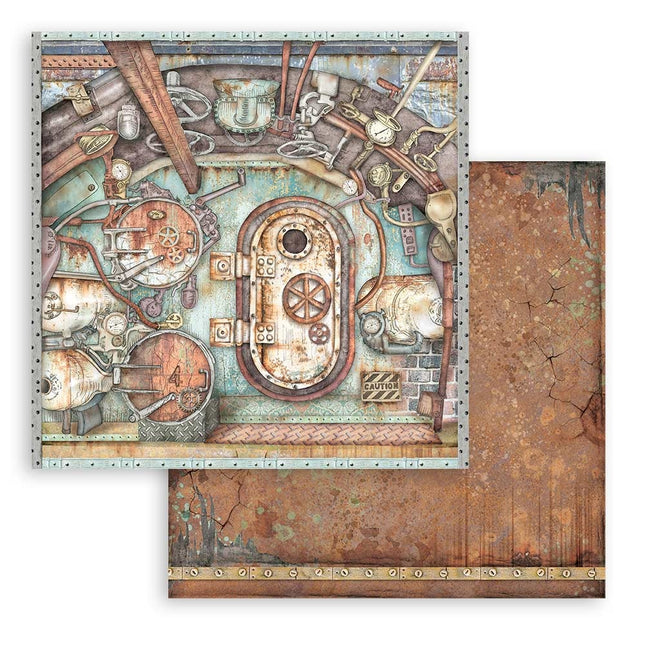 Papier de scrapbooking recto verso - portail du navire Lady Vagabond Lifestyle