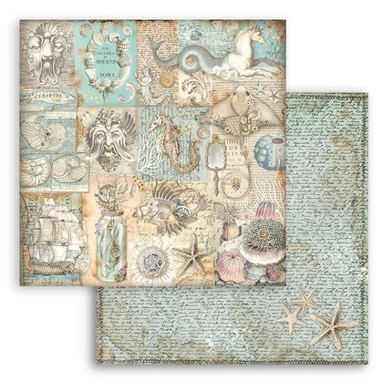Papier de scrapbooking recto verso - Songs of the Sea texture