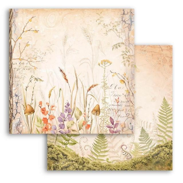 Papier de scrapbooking double face - Woodland prairie