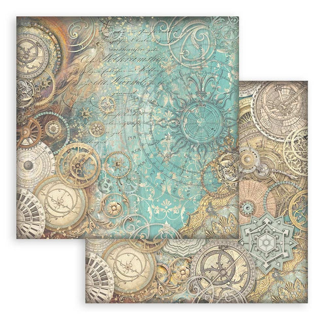 Papier de scrapbooking recto verso - Sir Vagabond in Fantasy World mécanismes