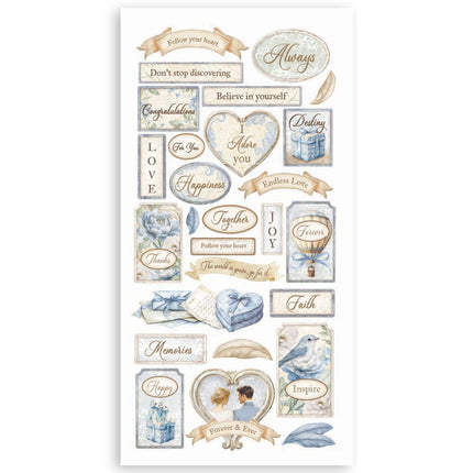 Découpes de papier 2 double face -  4 feuilles cm. 15x30,5 - Intemporel
