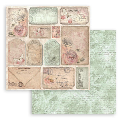 Paperpad Shabby Rose - 30,5x30,5 cm - 10 vellen