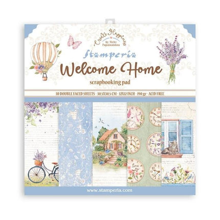Bloc de papiers Create Happiness Welcome Home - 30,5x30,5 cm - 10 feuilles