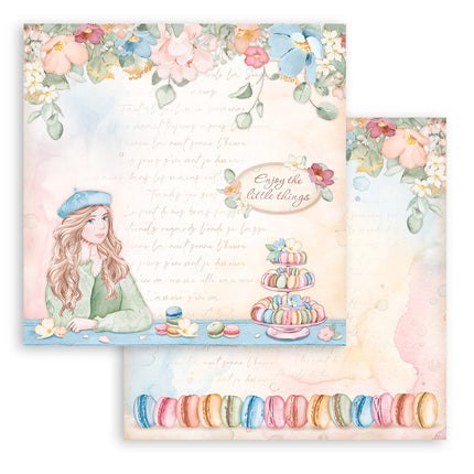 Bloc de papiers Create Happiness Oh lá lá - 30,5x30,5 cm - 10 feuilles