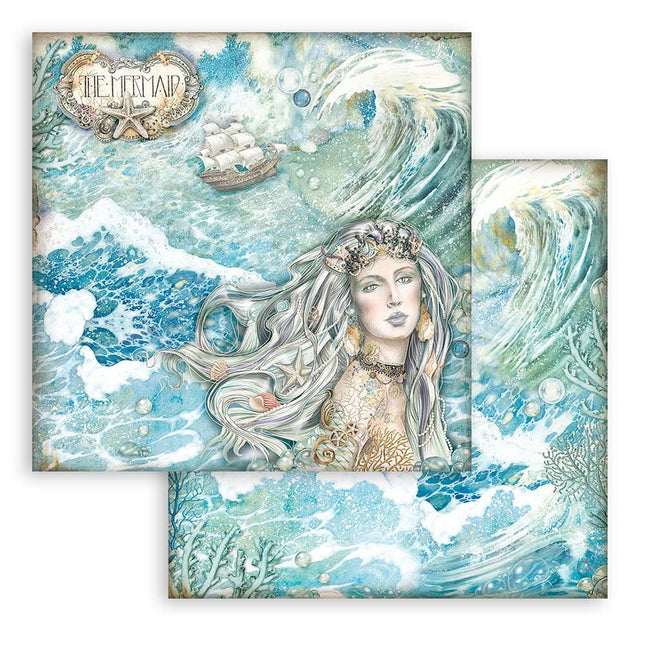 Bloc de papiers Songs of the Sea - 30,5x30,5 cm - 10 feuilles