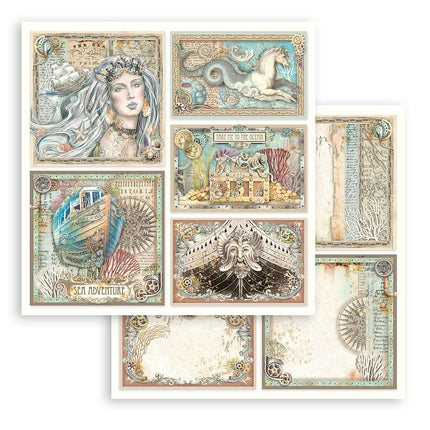 Bloc de papiers Songs of the Sea - 30,5x30,5 cm - 10 feuilles