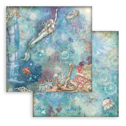 Bloc de papiers Songs of the Sea - 30,5x30,5 cm - 10 feuilles