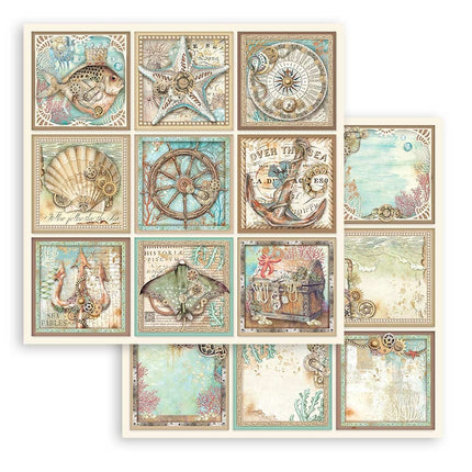 Bloc de papiers Songs of the Sea - 30,5x30,5 cm - 10 feuilles