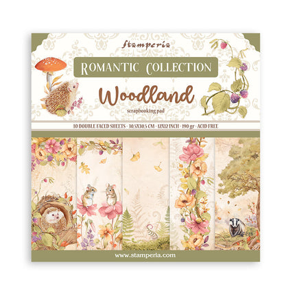 Paperpad Woodland - 30,5x30,5 cm - 10 vellen