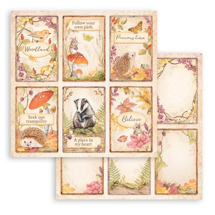 Paperpad Woodland - 30,5x30,5 cm - 10 vellen