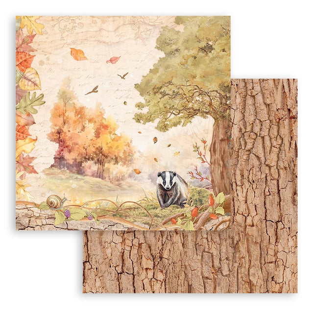 Bloc de papiers Woodland - 30,5x30,5 cm - 10 feuilles