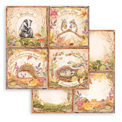 Paperpad Woodland - 30,5x30,5 cm - 10 vellen