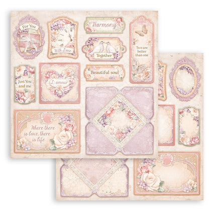 Bloc de papiers Romance Forever - 30,5x30,5 cm - 10 feuilles