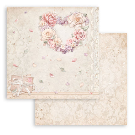 Bloc de papiers Romance Forever - 30,5x30,5 cm - 10 feuilles