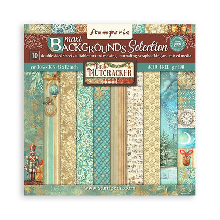 Paperpad The Nutcracker Backgrounds Selection - 30,5x30,5 cm - 10 vellen