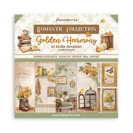 Paperpad Golden Harmony - 30,5x30,5 cm - 10 vellen