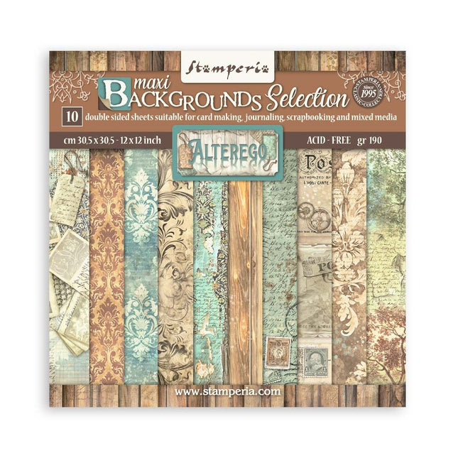 Bloc de papiers Alterego Fonds Sélection - 30,5x30,5 cm - 10 feuilles