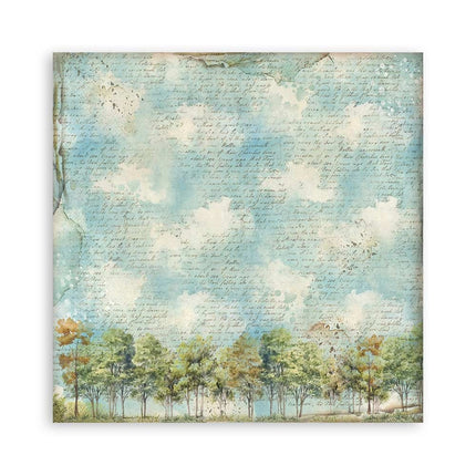 Bloc de papiers Art of Travelling - 30,5x30,5 cm - 10 feuilles