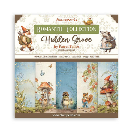 Paperpad Hidden Grove - 30,5x30,5 cm - 10 vellen