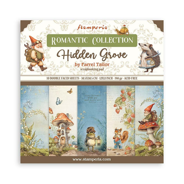 Paperpad Hidden Grove - 30,5x30,5 cm - 10 vellen