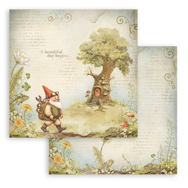 Paperpad Hidden Grove - 30,5x30,5 cm - 10 vellen