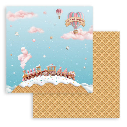 bloc de papiers Candy Christmas - 30,5x30,5 cm - 10 feuilles