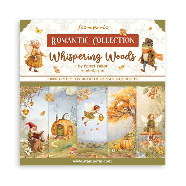 Paperpad Whispering woods - 30,5x30,5 cm - 10 vellen