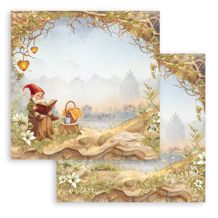 Paperpad Whispering woods - 30,5x30,5 cm - 10 vellen