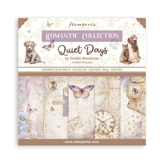 Paperpad Quiet Days - 30,5x30,5 cm - 10 vellen