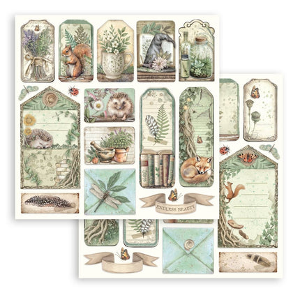 Bloc de papiers Herbarium Silvae - 30,5x30,5 cm - 10 feuilles