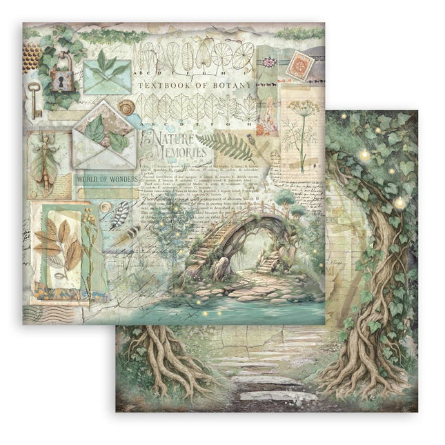 Bloc de papiers Herbarium Silvae - 30,5x30,5 cm - 10 feuilles