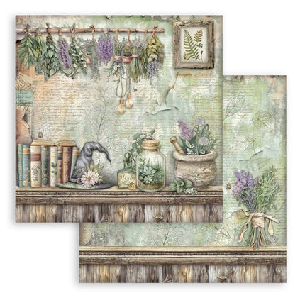 Bloc de papiers Herbarium Silvae - 30,5x30,5 cm - 10 feuilles