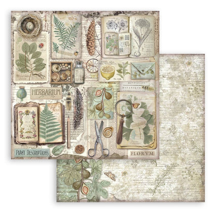 Bloc de papiers Herbarium Silvae - 30,5x30,5 cm - 10 feuilles